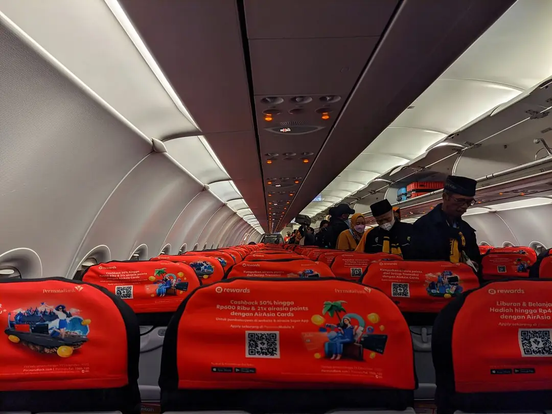 on cabin Air Asia
