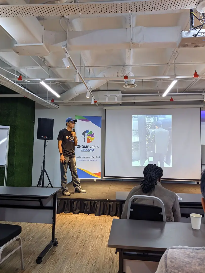 syazwan talk about Him journey with open source syazwan